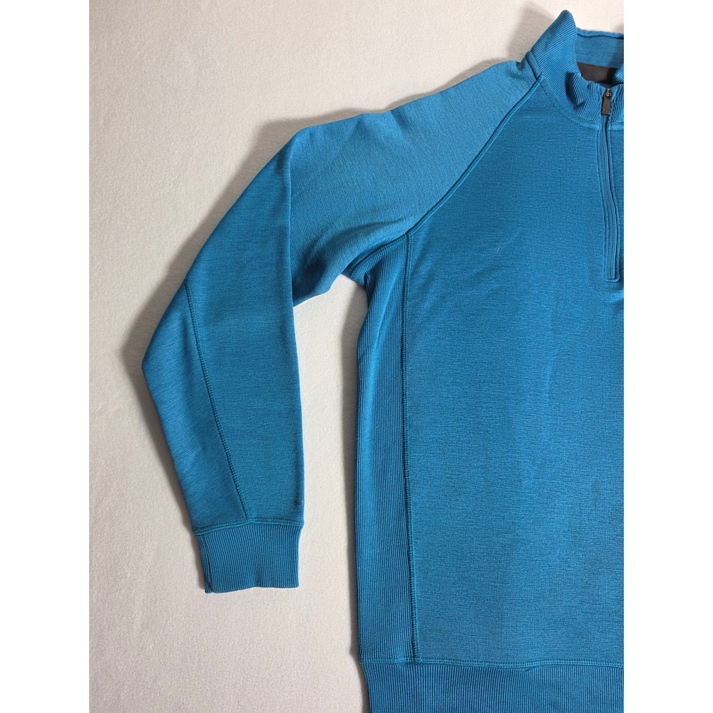 Under Armour Pullover Mens Medium Loose ColdGear Quarter Zip Blue Heather Top